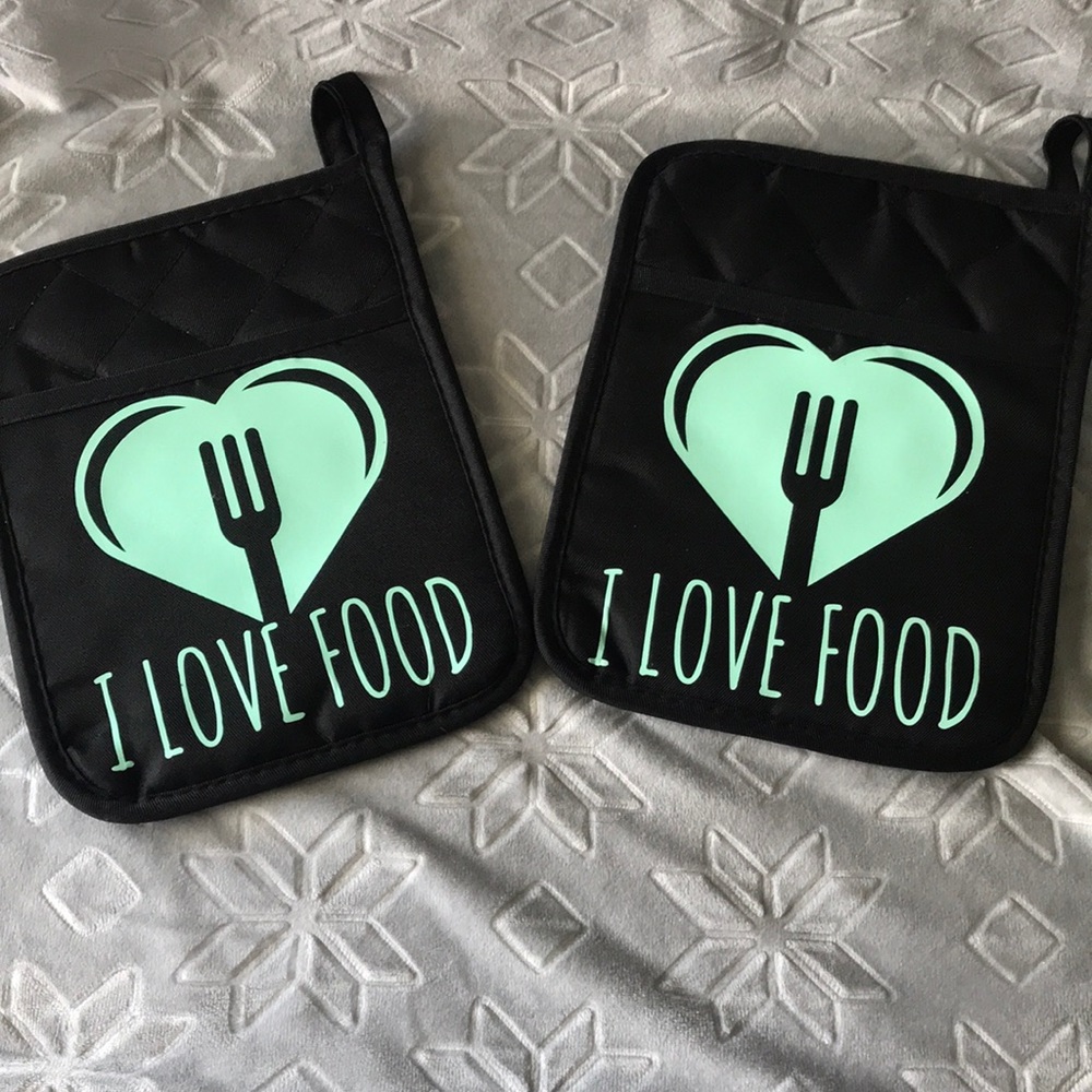 Pair of handmade pot holders